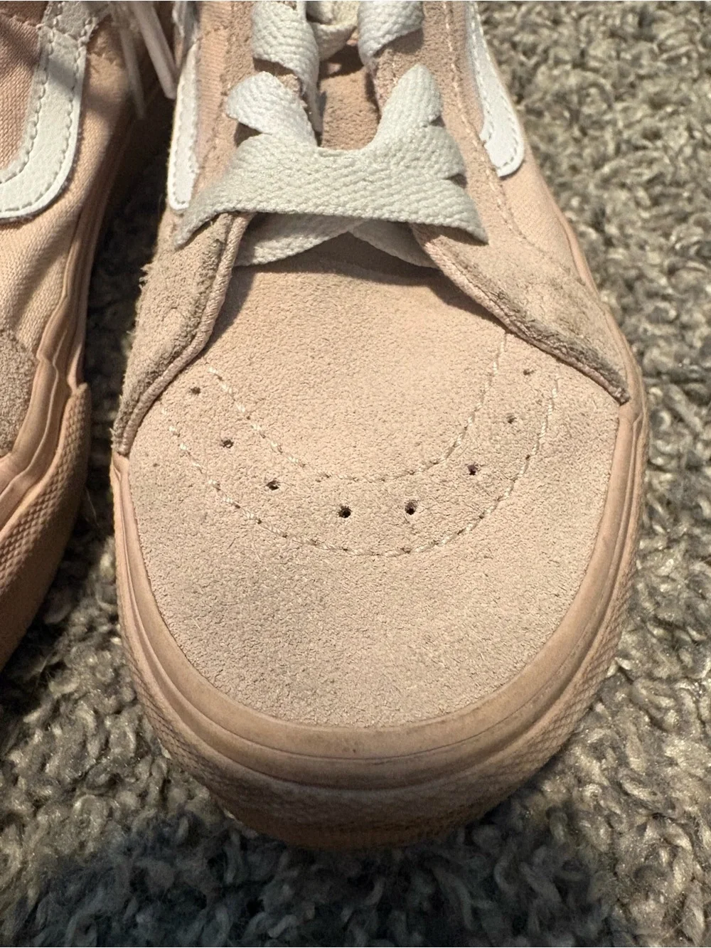 Vans Pink Suede High-Top Sneakers